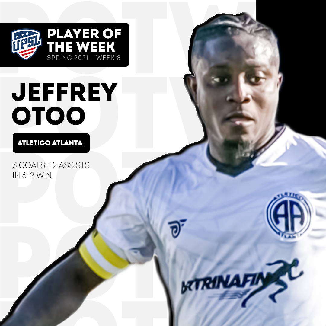 UPSL NATIONAL PLAYER OF THE WEEK: Atletico Atlantas Jeffrey Otoo