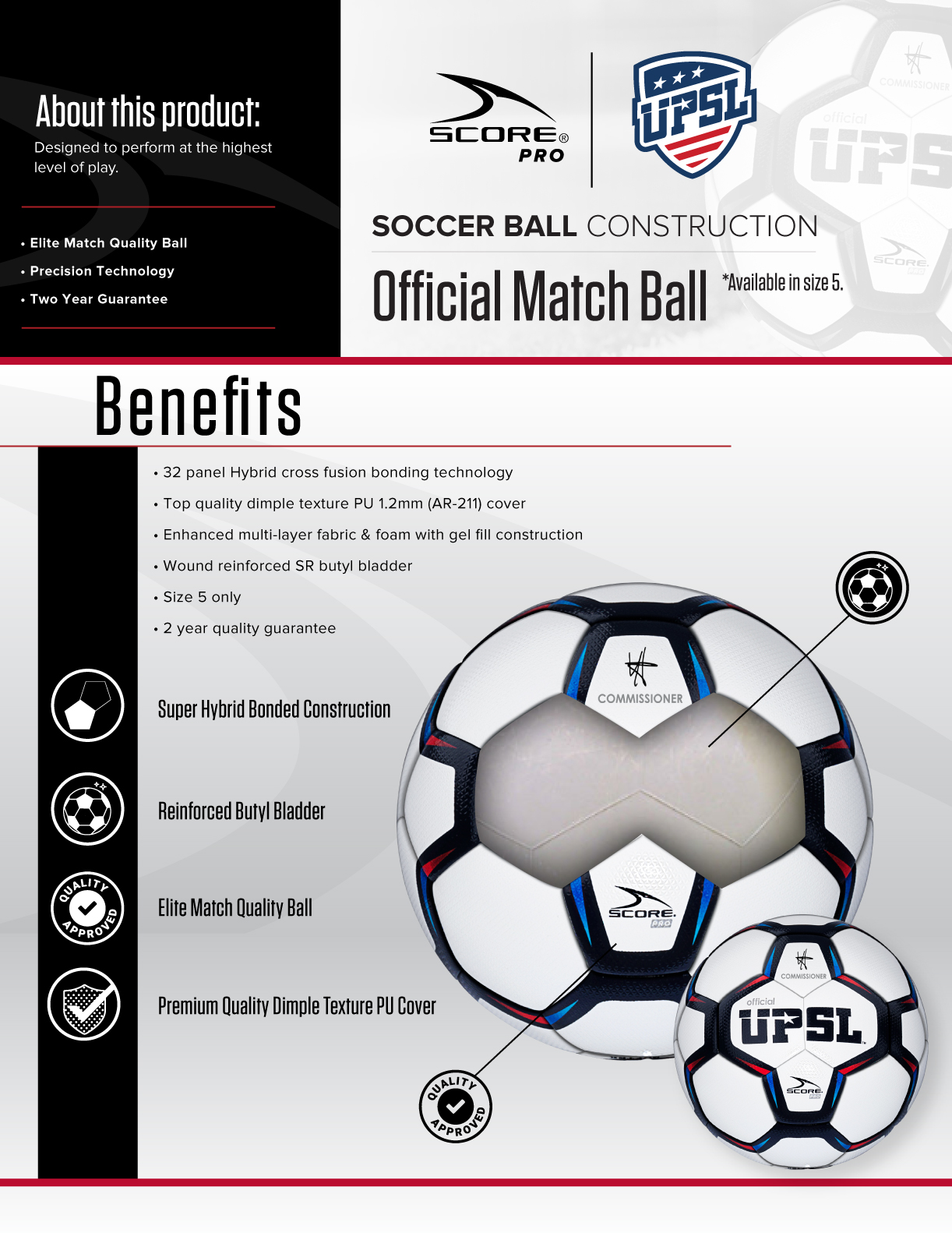 Upsl soccer ball Clearance