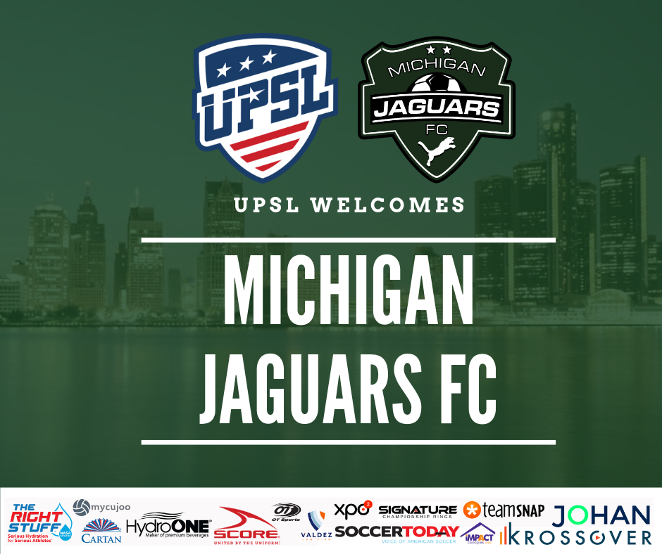 UPSL Announces Midwest Expansion with Michigan Jaguars FC United