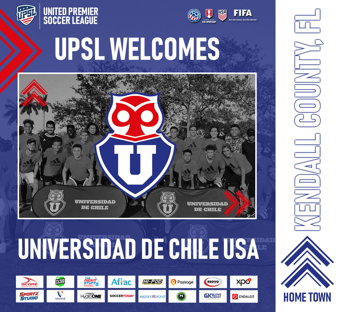 Upsl Announces Florida Expansion With Universidad De Chile Usa San Antonio Runners Sc